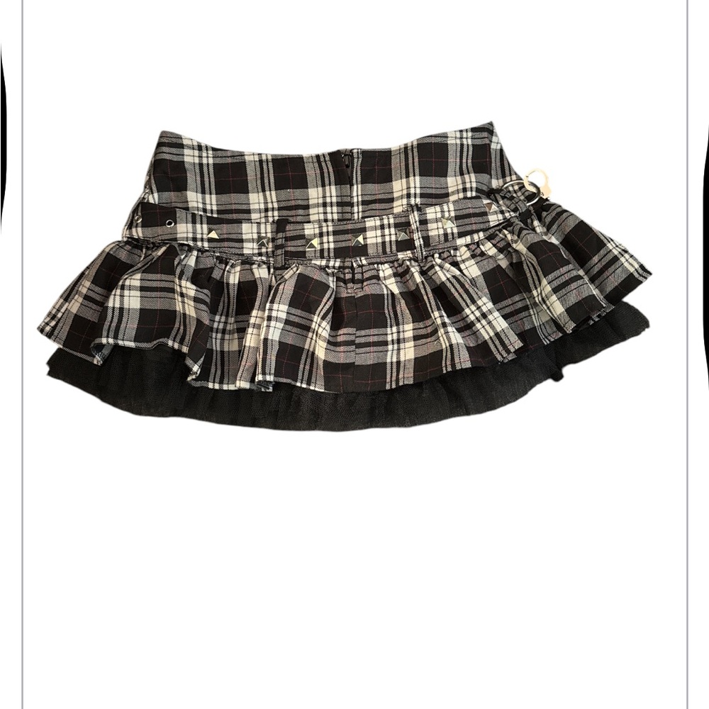 Y2K vintage Hell Bunny hand cuff ultra mini skirt - Picture 2 of 8